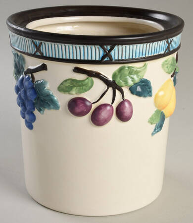 Garden Harvest Extra Large Sculpted Canister No Lid & Seal