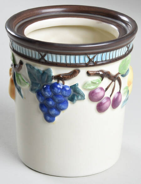 Garden Harvest Small Sculpted Canister No Lid & Seal