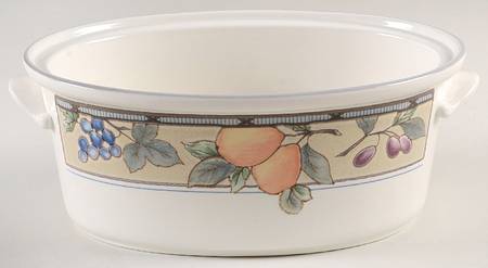 Garden Harvest 1.5 Quart Oval Covered Casserole No Lid