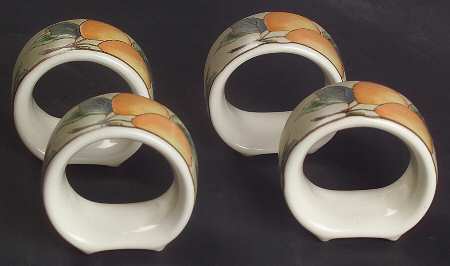 Garden Harvest Napkin Ring - Set of 4