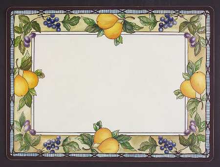 Garden Harvest Corkboard Placemat