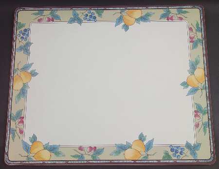Garden Harvest Wood Placemat