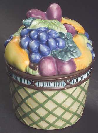 Garden Harvest Sculpted Sugar Bowl & Lid