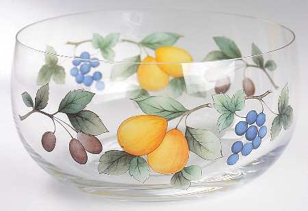 Garden Harvest Large Glassware Salad Bowl