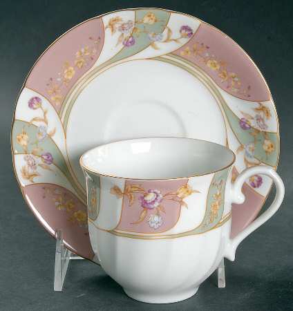 Gainsborough Flat Cup & Saucer Set by Mikasa