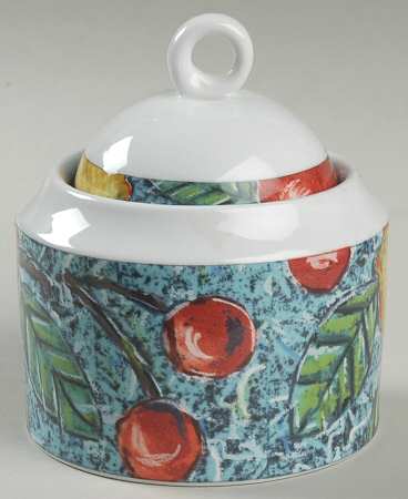 Garden Jewels Sugar Bowl & Lid