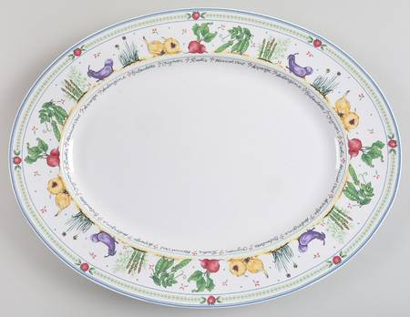 Garden Lane 15" Oval Serving Platter