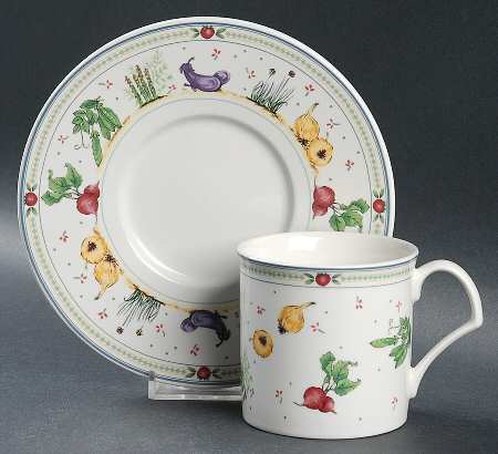 Garden Lane Flat Cup & Saucer Set