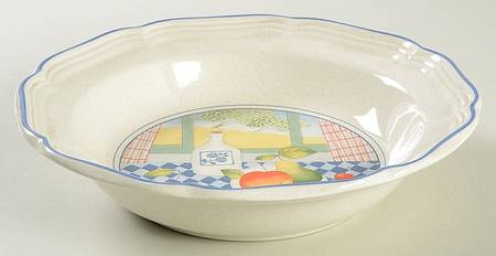 Garden Party Rim Soup Bowl