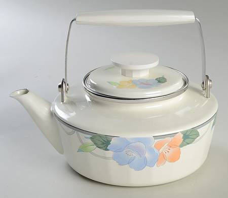 Garden Poetry Metal Kettle & Lid