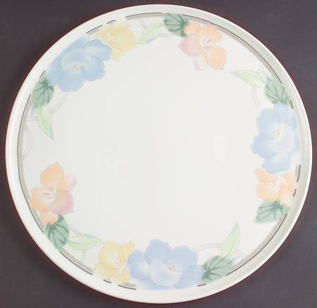 Garden Poetry Cake Plate