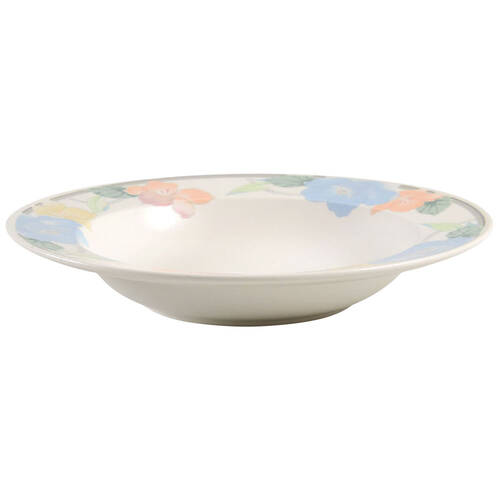 Garden Poetry Large Rim Soup Bowl