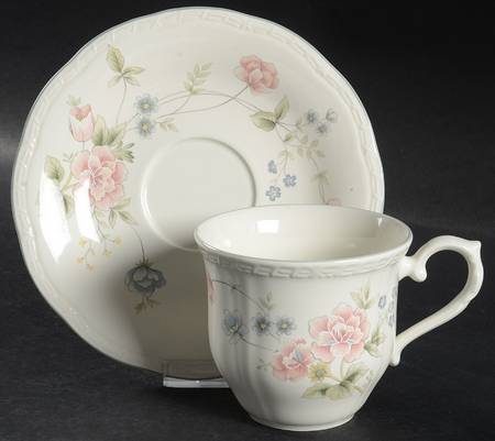 Gardena Flat Cup & Saucer Set by Mikasa