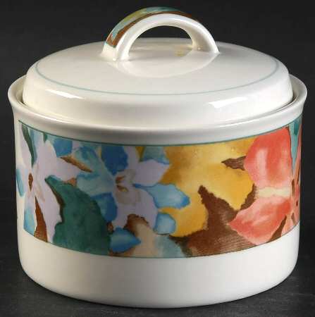 Garden Rhapsody Sugar Bowl & Lid