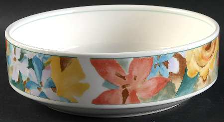 Garden Rhapsody 8" Round Vegetable Bowl