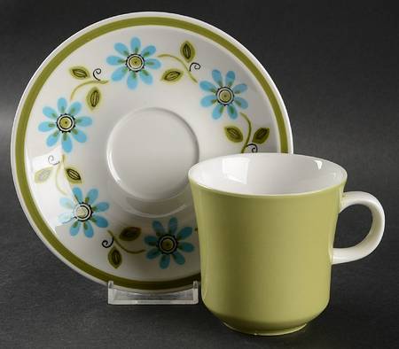 Garland Flat Cup & Saucer Set