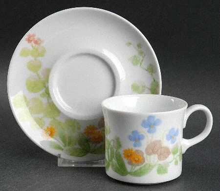 Garden Side Flat Cup & Saucer Set