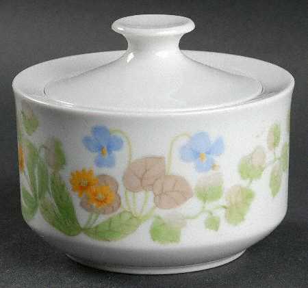 Garden Side Sugar Bowl & Lid