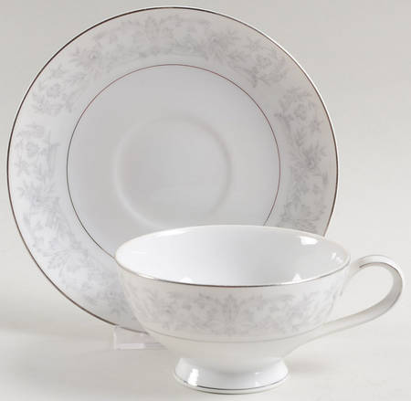 Gaynor Footed Cup & Saucer Set by Mikasa