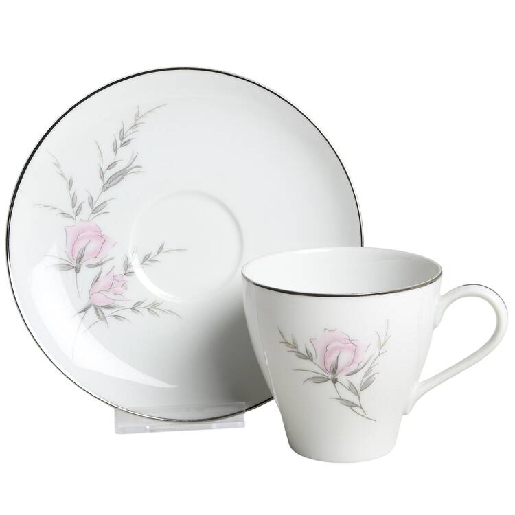 Genevieve Flat Cup & Saucer Set