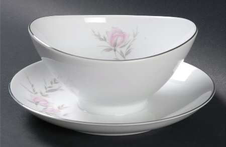 Genevieve Gravy Boat with Attached Underplate by Mikasa