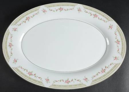 Gloria (5763, Fine China) 16" Oval Serving Platter