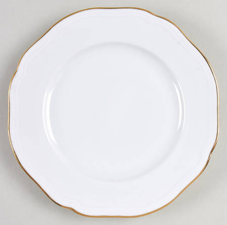 Gold Coin Salad Plate