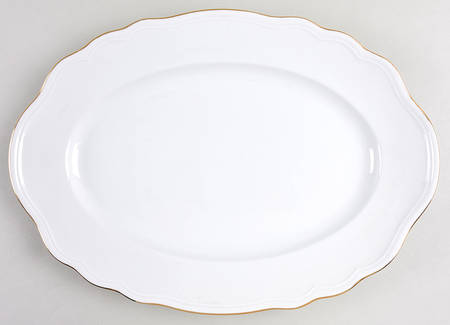 Gold Coin 15" Oval Serving Platter