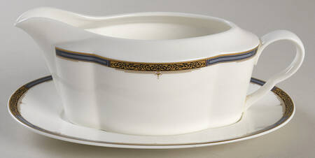 Golden Crest Gravy Boat & Underplate