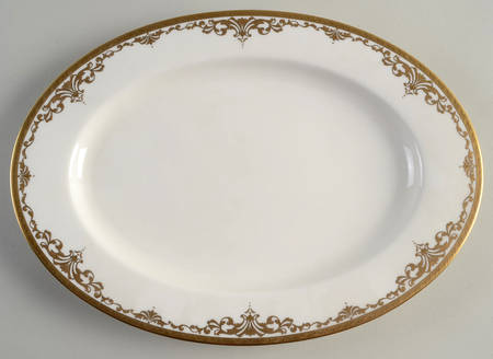 Golden Dynasty 12" Oval Serving Platter