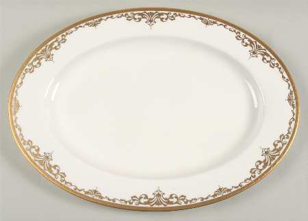 Golden Dynasty 17" Oval Serving Platter