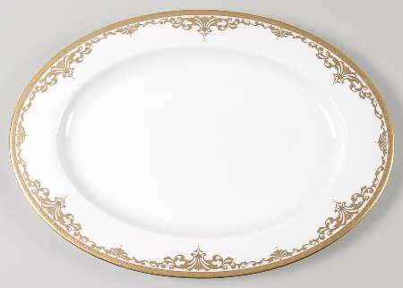 Golden Dynasty 15" Oval Serving Platter