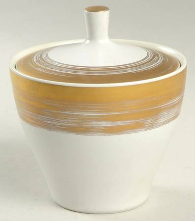 Golden Halo Sugar Bowl & Lid
