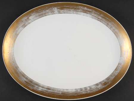 Golden Halo 16" Oval Serving Platter