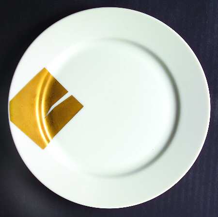 Gold Leaf Salad Plate