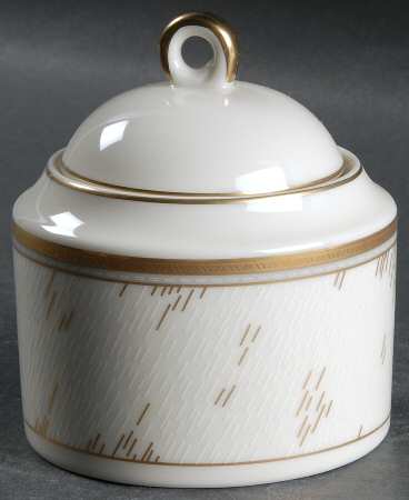 Gold Lame Sugar Bowl & Lid