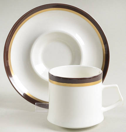 Goldring Flat Demitasse Cup & Saucer Set