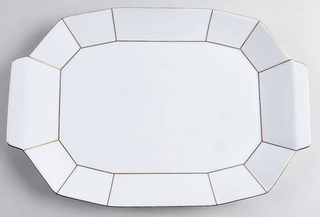 Gold Lining 14" Oval Serving Platter by Mikasa