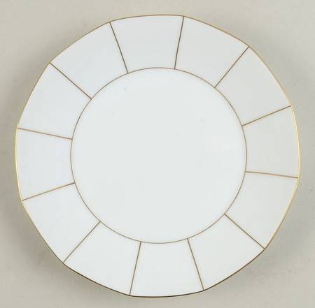 Gold Lining Salad Plate