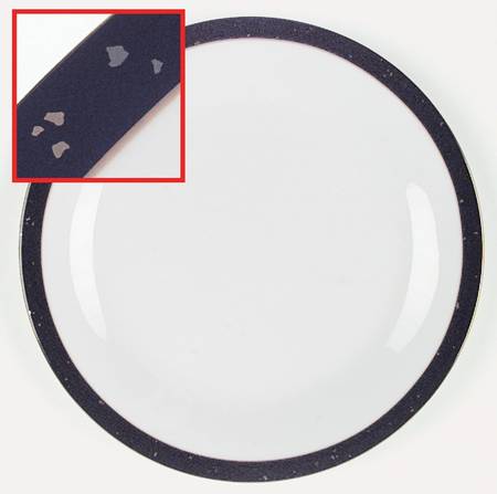 Gold Nuggets Dinner Plate