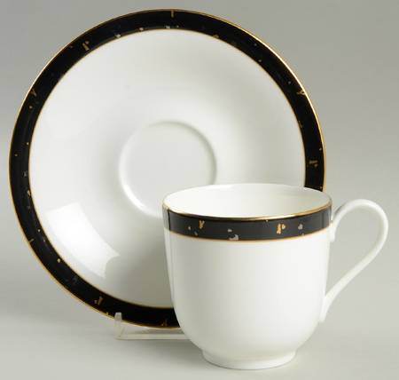 Gold Nuggets Footed Cup & Saucer Set