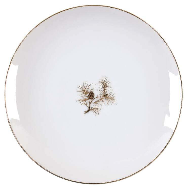 Golden Pine Bread & Butter Plate