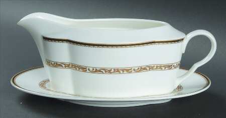 Golden Palace Gravy Boat & Underplate