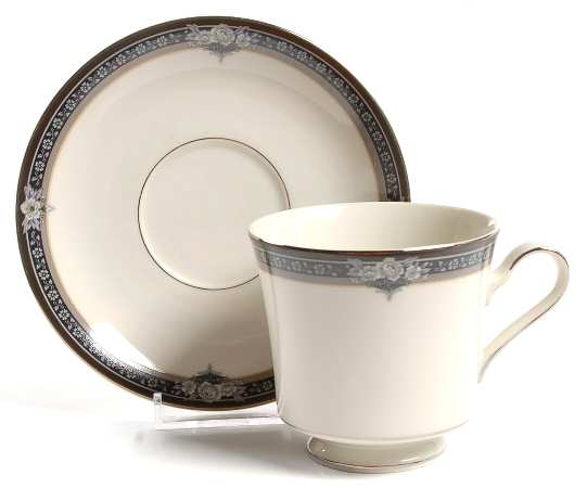 Gothic Rose Footed Cup & Saucer Set