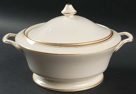 Gold Royale Round Covered Vegetable