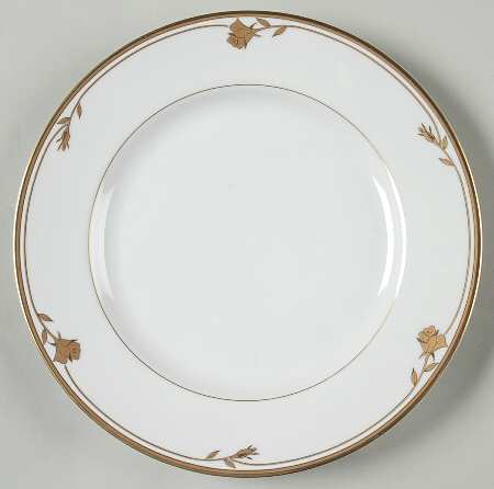 Golden Rose Salad Plate