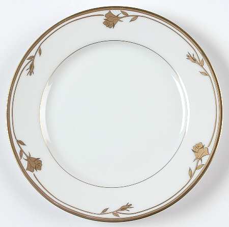 Golden Rose Bread & Butter Plate