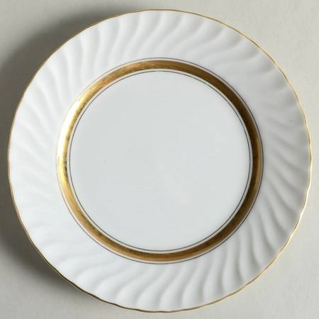 Golden Swirl Bread & Butter Plate