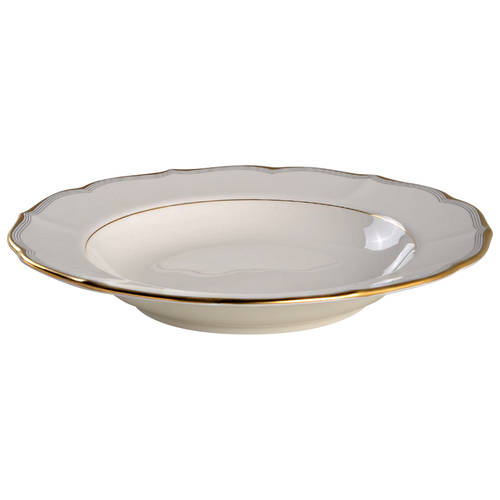 Gold Tiara Large Rim Soup Bowl