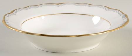 Gold Tiara Rim Fruit/Dessert (Sauce) Bowl
